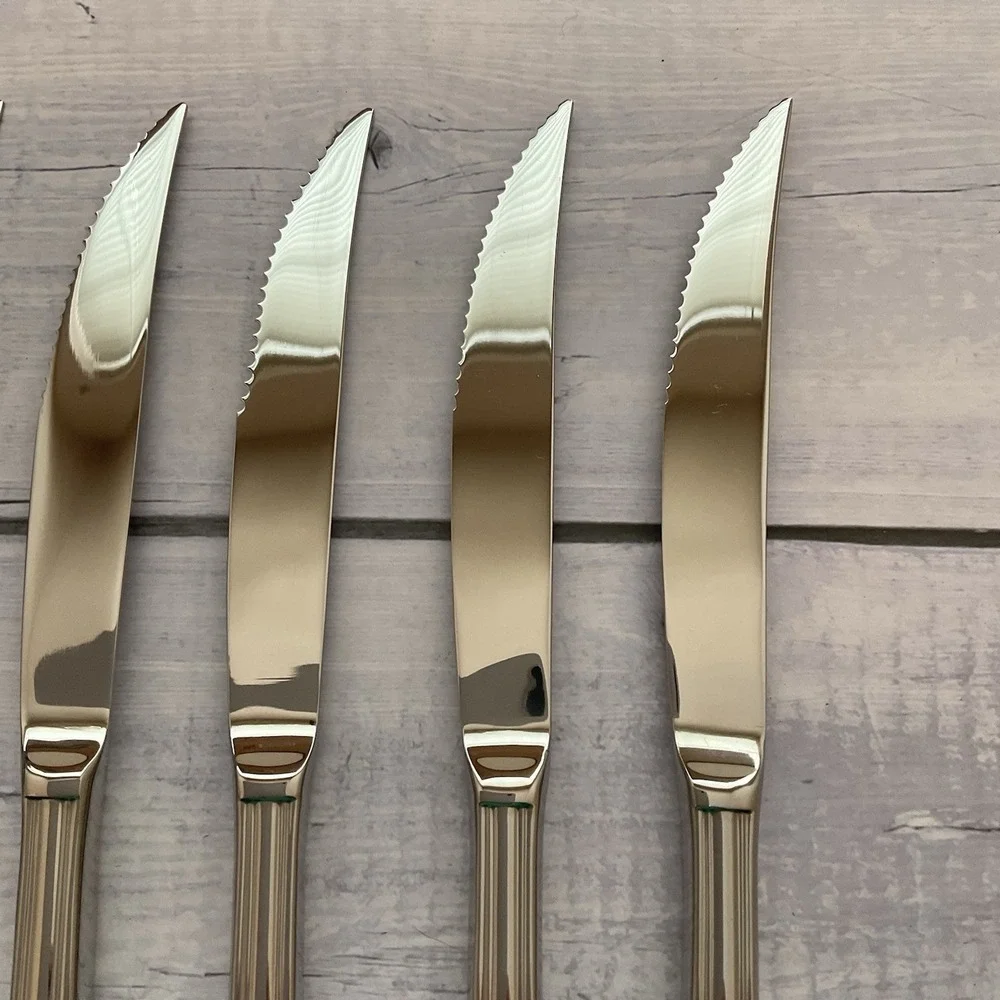 Wallace ARLINGTON‎ Steak Knives Set Of 6 Stainless Steel Flatware #4